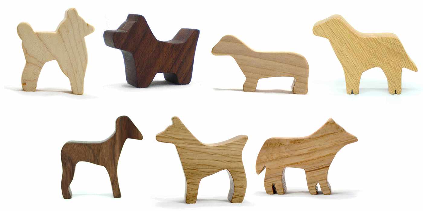 Dog Pack Wood Toys